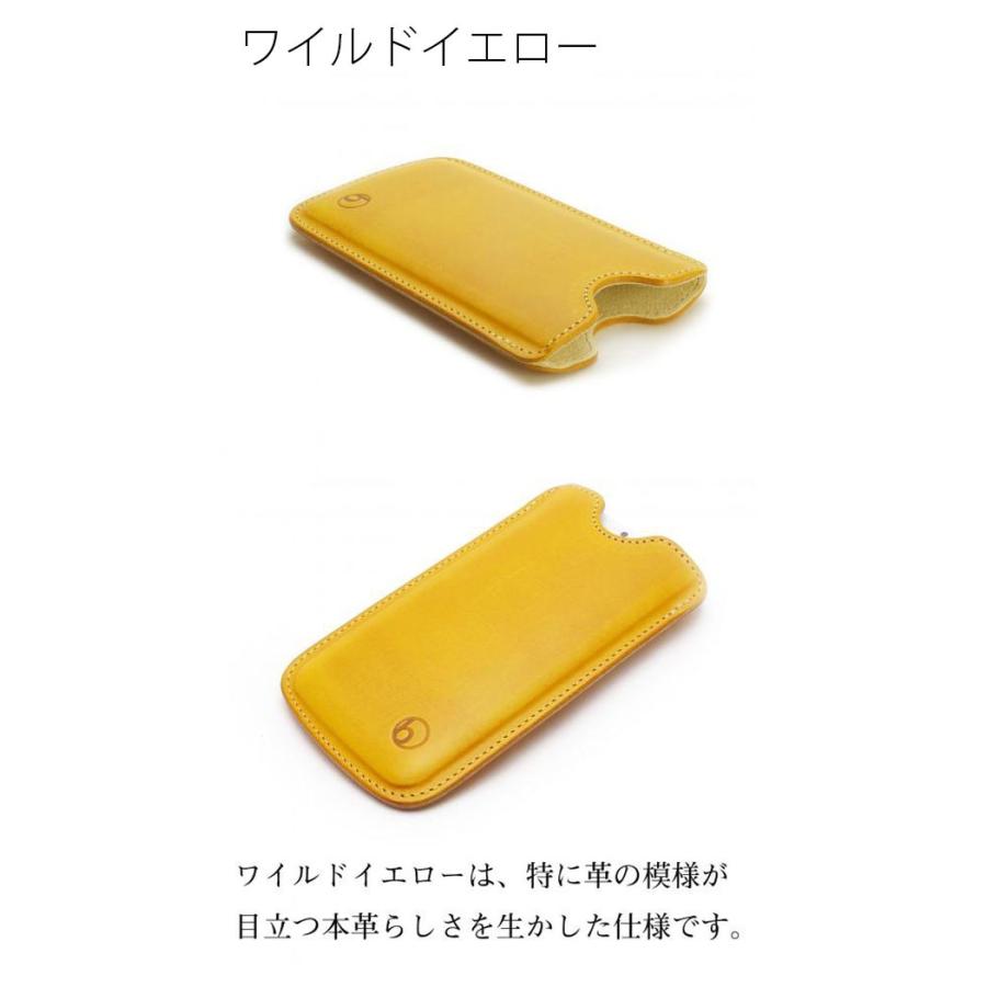 buzzhouse design iPhone SE 第3世代 / SE 第2世代 / 8 / 7 / 6s / 6 ハンドメイドレザーケース ラージタイプ グリーン | buzzhouse design | 06