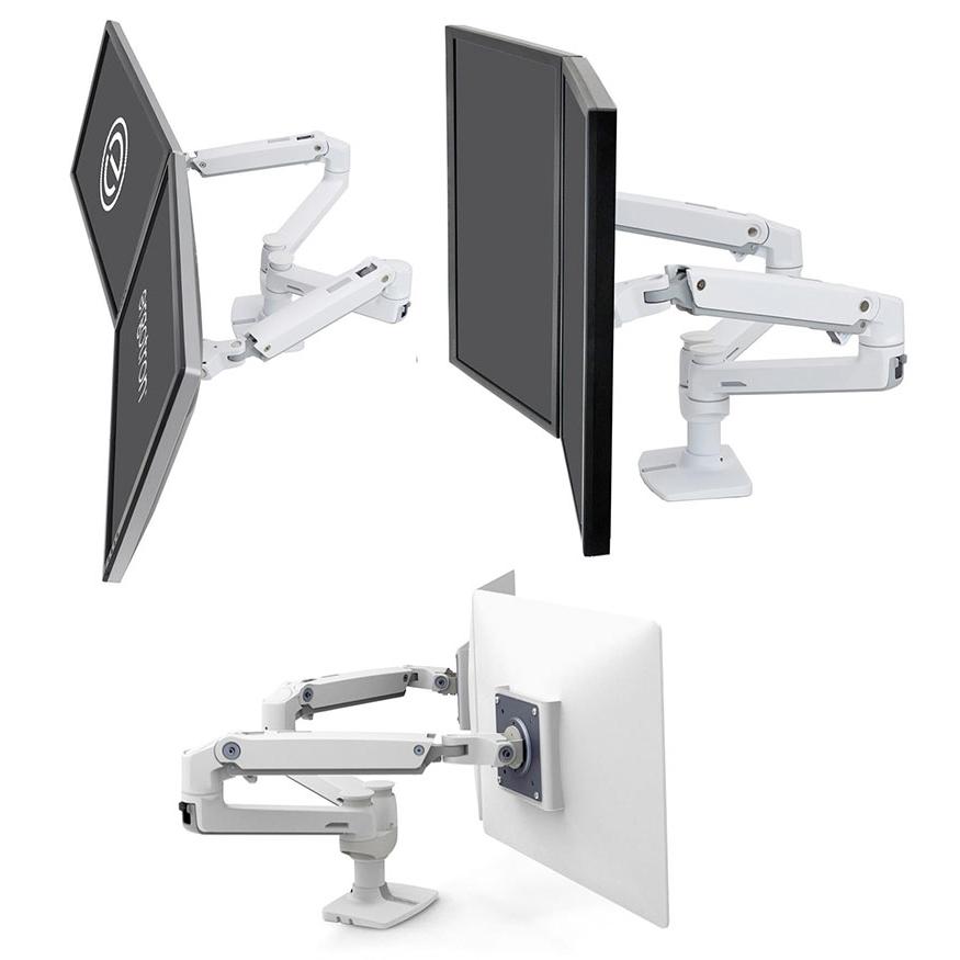 エルゴトロン LX デスクマウント デュアル モニターアーム 横型