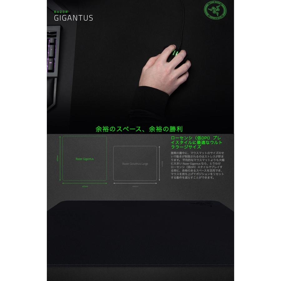 ゲーミングマウスパッド Razer レーザー Gigantus ゲーミングマウスパッド Rz02 0100 R3m1 ネコポス不可 キットカットヤフー店 通販 Yahoo ショッピング