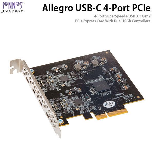 Sonnet ソネット テクノロジー Allegro Usb C 4 Port Pcie Card Thunderbolt Compatible Usb3c 4pm E ネコポス不可 4698 キットカットヤフー店 通販 Yahoo ショッピング