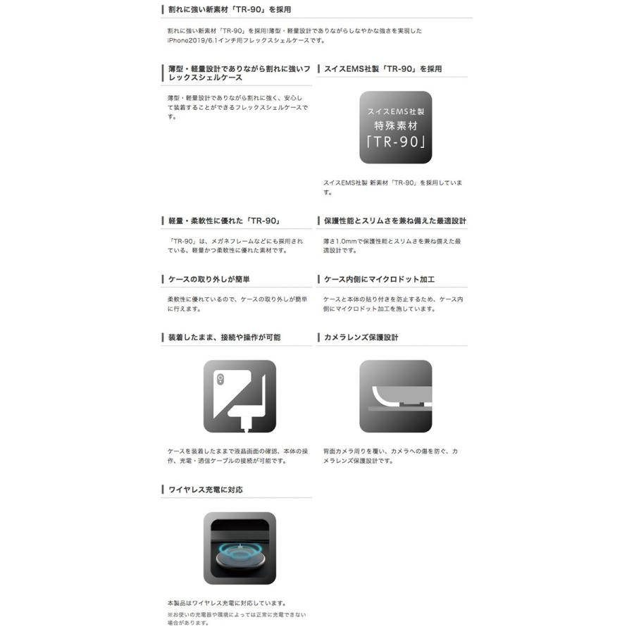 Iphone 11 ケース エレコム Elecom Iphone 11 ハードケース フレックス Tr 90 クリア Pm A19ctrcr ネコポス可 キットカットヤフー店 通販 Yahoo ショッピング