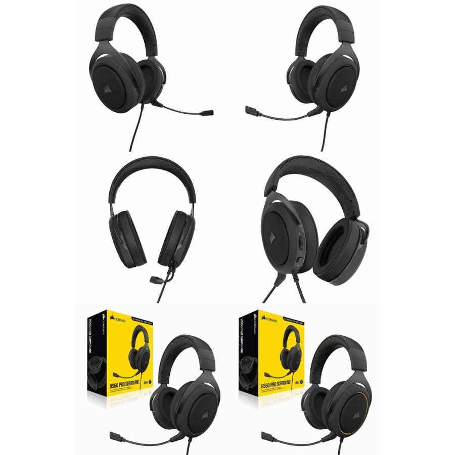 Corsair コルセア Hs60 Pro Surround ステレオ 7 1ch サラウンドサウンド 両対応 ゲーミング ヘッドセット Yellow Ca Ap ネコポス不可 キットカットヤフー店 通販 Yahoo ショッピング