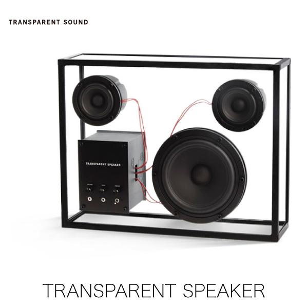 TRANSPARENT SPEAKER TPS-01 強化ガラス製 スピーカー ブラック ネコポス不可｜ec-kitcut