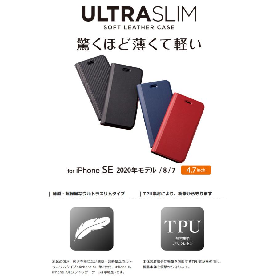 Iphone Se2 8 7 ケース エレコム Iphone Se 第2世代 8 7 ソフトレザーケース 薄型 磁石付 ネコポス可 キットカットヤフー店 通販 Yahoo ショッピング