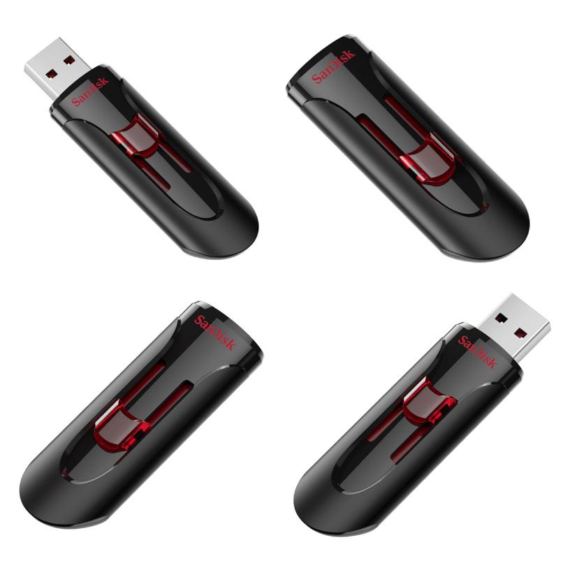 SanDisk サンディスク 256GB Cruzer Glide - スライド格納式 USB 3.0 フラッシュドライブ 海外パッケージ ブラック SDCZ600-256G ネコポス送料無料｜ec-kitcut｜02