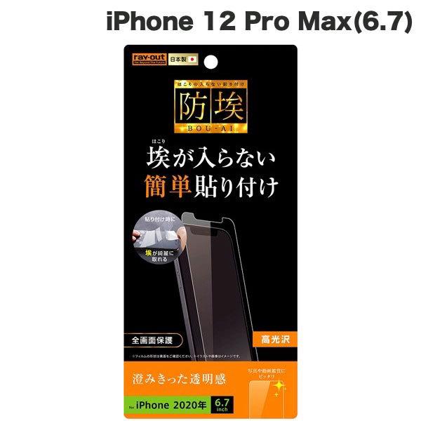 iPhone 12 Pro Max フィルム Ray Out レイアウト iPhone 12 Pro Max フィルム 指紋防止 光沢 RT-P28F/A1 ネコポス可｜ec-kitcut
