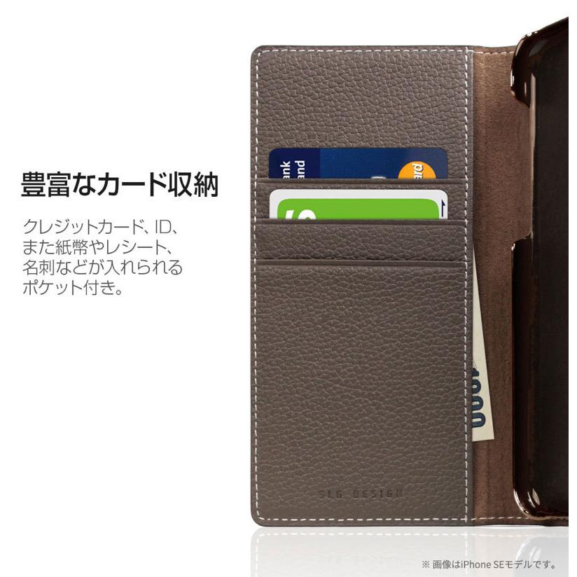 SLG Design iPhone 12 mini Full Grain Leather Flip Case 本革 手帳型ケース  エスエルジー デザイン ネコポス不可｜ec-kitcut｜08