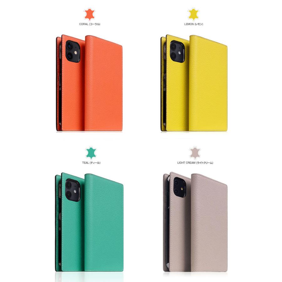 SLG Design iPhone 12 mini Full Grain Leather Flip Case 本革 手帳型ケース  エスエルジー デザイン ネコポス不可｜ec-kitcut｜10