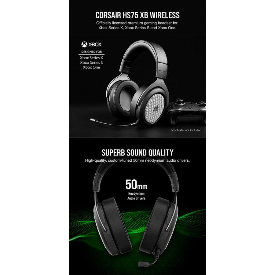 Corsair コルセア Hs75 Xb Wireless Xbox 公式ライセンス取得 ワイヤレスヘッドセット Ca Ap ネコポス不可 キットカットヤフー店 通販 Yahoo ショッピング
