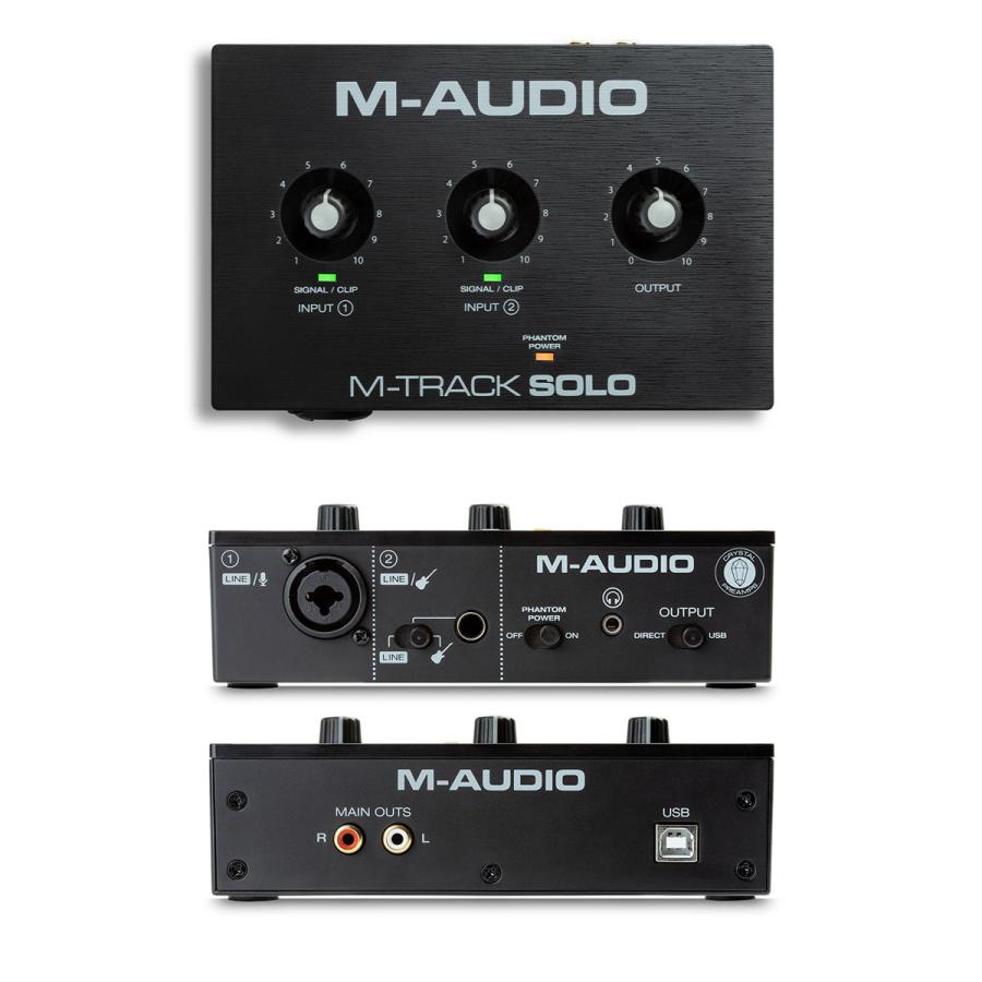 M-AUDIO エムオーディオ M-TRACK Solo 2チャンネル USBオーディオ 