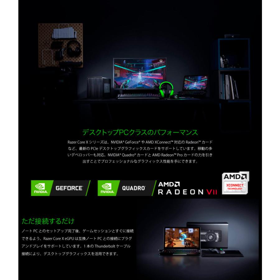 Razer レーザー Core X Thunderbolt 3接続 eGPU拡張ボックス 650W Mercury RC21-01310200-R3J1 ネコポス不可｜ec-kitcut｜03