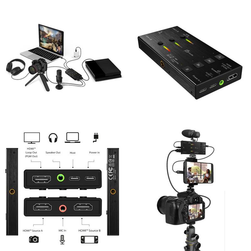 j5 create ジェイファイブクリエイト デュアルHDMI 4K パススルー 