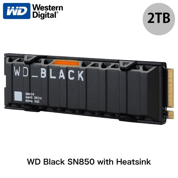 開店記念セール！ SN850 Black WD 2TB ウエスタンデジタル Digital Western 内蔵型SSD NVMe ネコポス不可 WDS200T1XHE x4 Gen4 PCIe Heatsink With SSD 内蔵型SSD