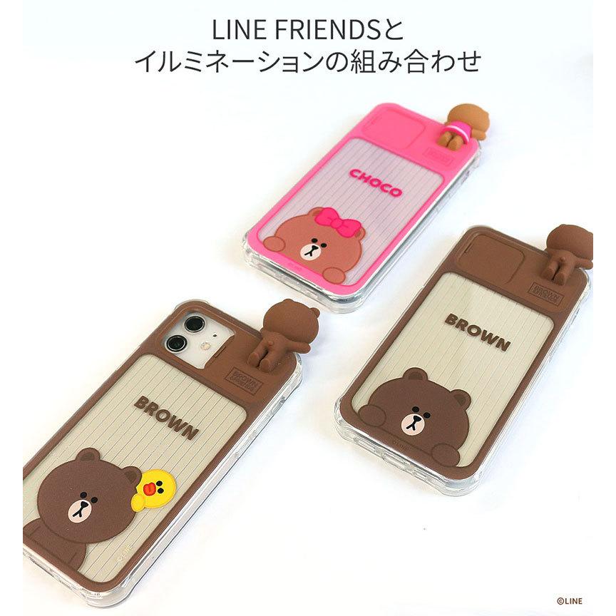 iPhone 12 ケース LINE FRIENDS iPhone 12 フィギュア付き LIGHT UP CASE ラインフレンズ ネコポス不可｜ec-kitcut｜09