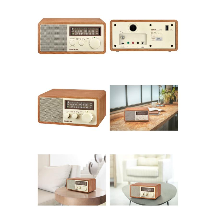 FM/AMラジオ・Bluetoothスピーカー WR-302 （チェリー） Sangean WR-302 ワイドFM / AMラジオ Bluetooth スピーカー チェリー+