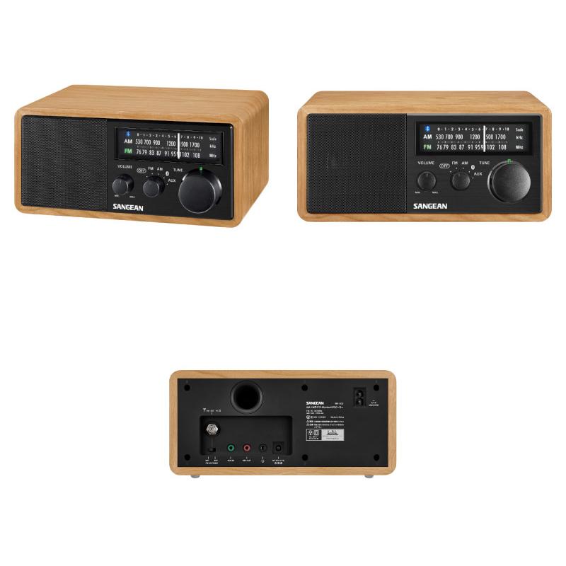 Sangean WR-302 ワイドFM / AMラジオ Bluetooth スピーカー チェリー+