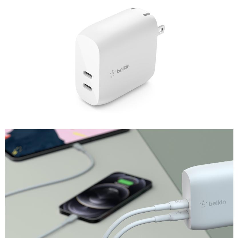 Belkin（ベルキン） BoostCharge USB Type-C 2ポート 2台同時 20W PD3 