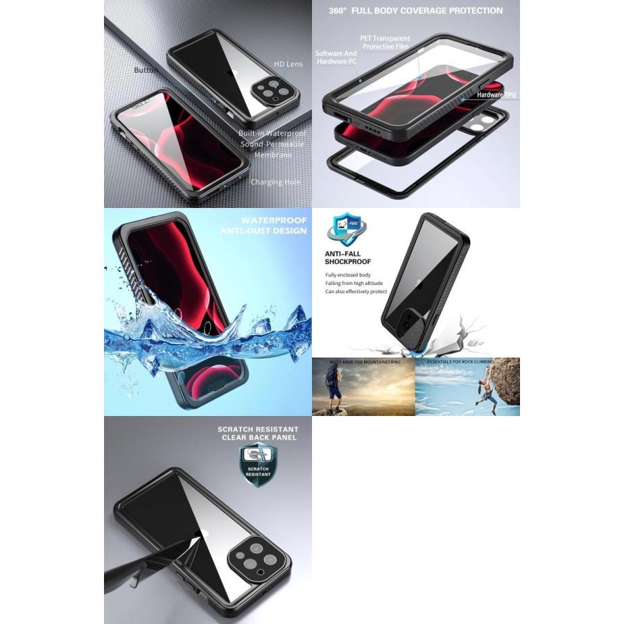 IMMEDIA イミディア iPhone 13 Pro Max 防水/防塵保護ケース IP68 ブラック IMD-CA833 ネコポス送料無料｜ec-kitcut｜02