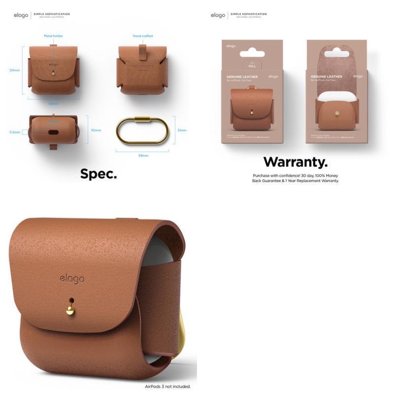 AirPods3 第三世代　正規品　elagoケース付き elago AirPods 3 3世代 ケース カラビナ 付 耐衝撃 シリコン カバー