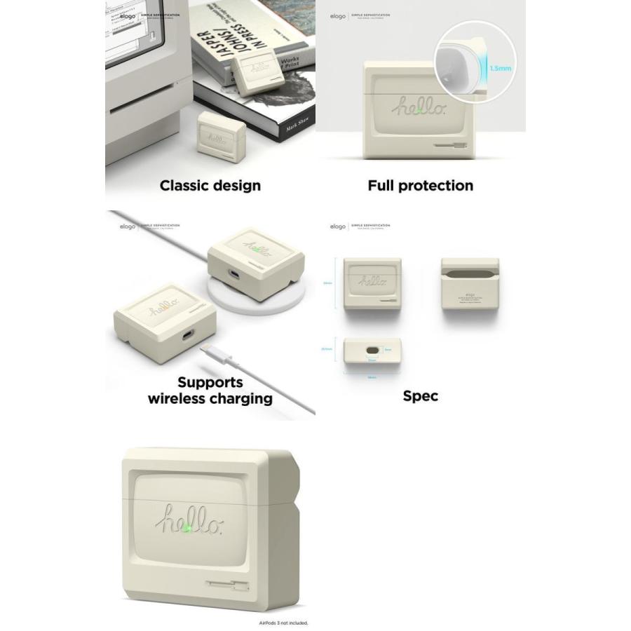 elago エラゴ AirPods 第3世代 AW3 PRO CASE シリコンケース Classic White EL_AP3CSSC3P_WH ネコポス不可｜ec-kitcut｜02