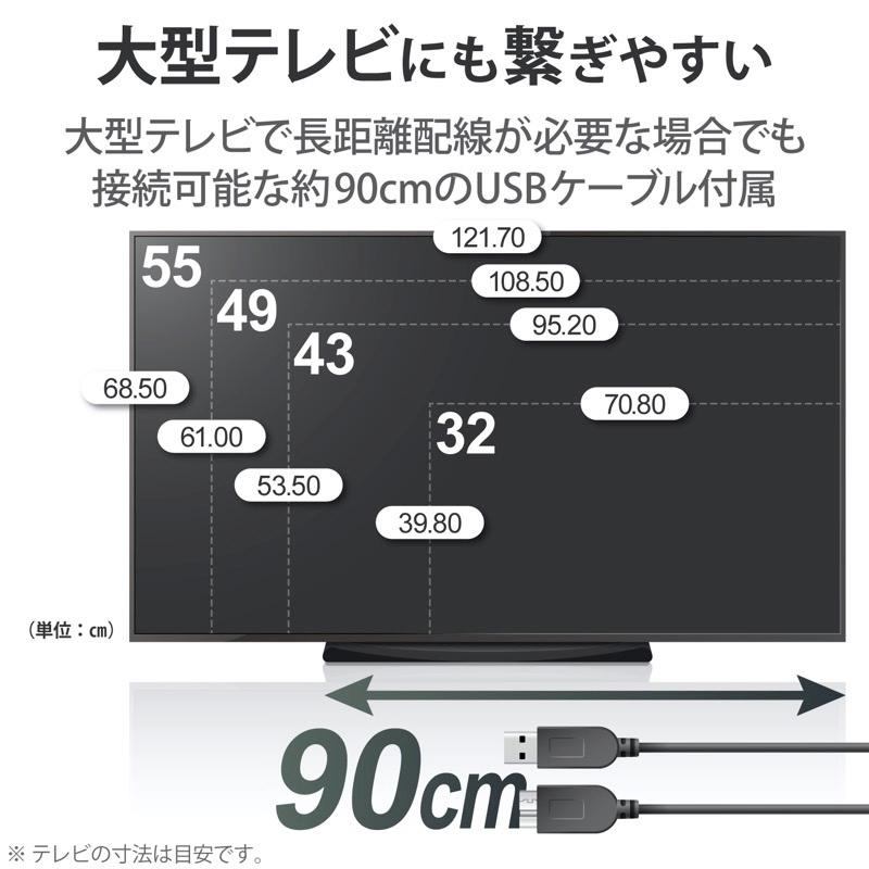 ELECOM（エレコム） ELECOM 2TB Portable Drive USB3.2Gen1 TV用2.5