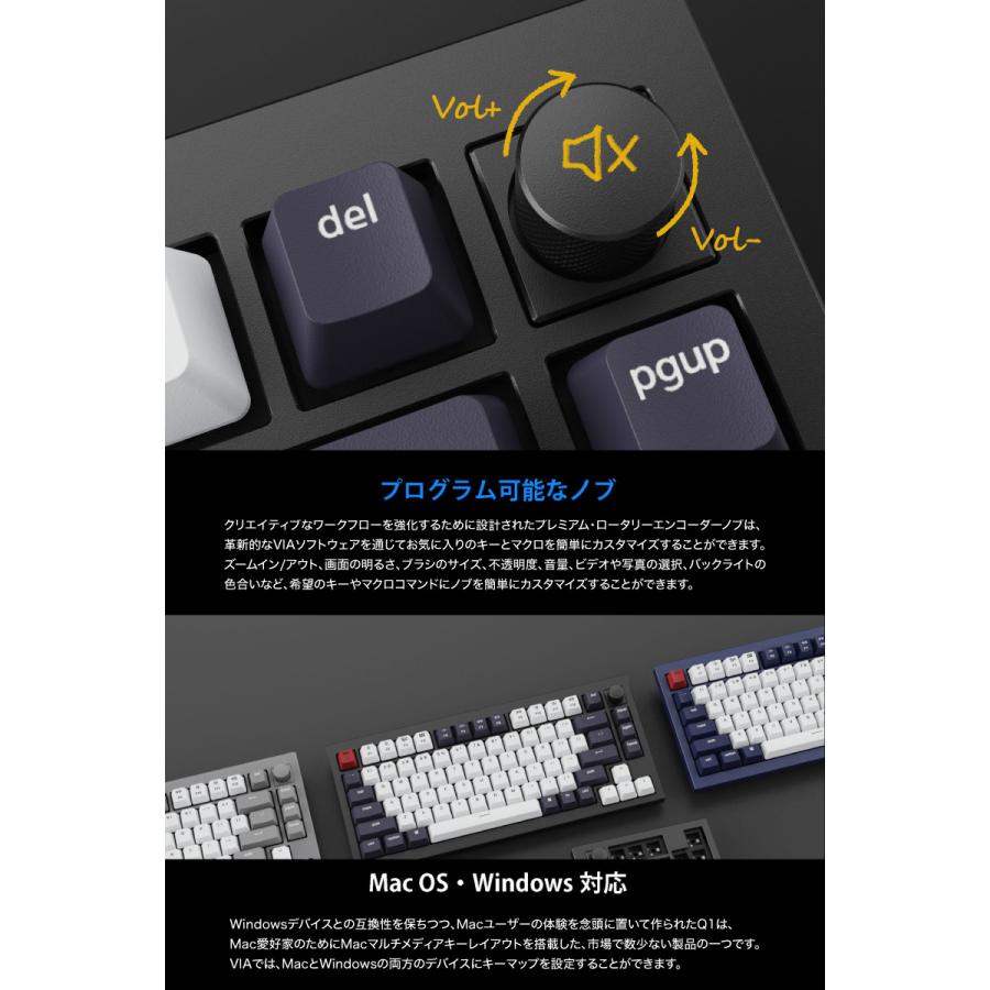 Keychron Q1 V2 QMK カーボンブラック Mac英語配列 有線 茶軸 81キー RGBライト カスタムメカニカルキーボード ノブバージョン ネコポス不可 :506354:キットカットヤフー店 - 通販 - Yahoo!ショッピング Keychron Q1 V2 QMK カーボンブラック Mac英語配列 有線 茶軸 81キー RGBライト カスタムメカニカルキーボード ノブバージョン ネコポス不可 :506354:キットカットヤフー店 - 通販 - Yahoo!ショッピング
