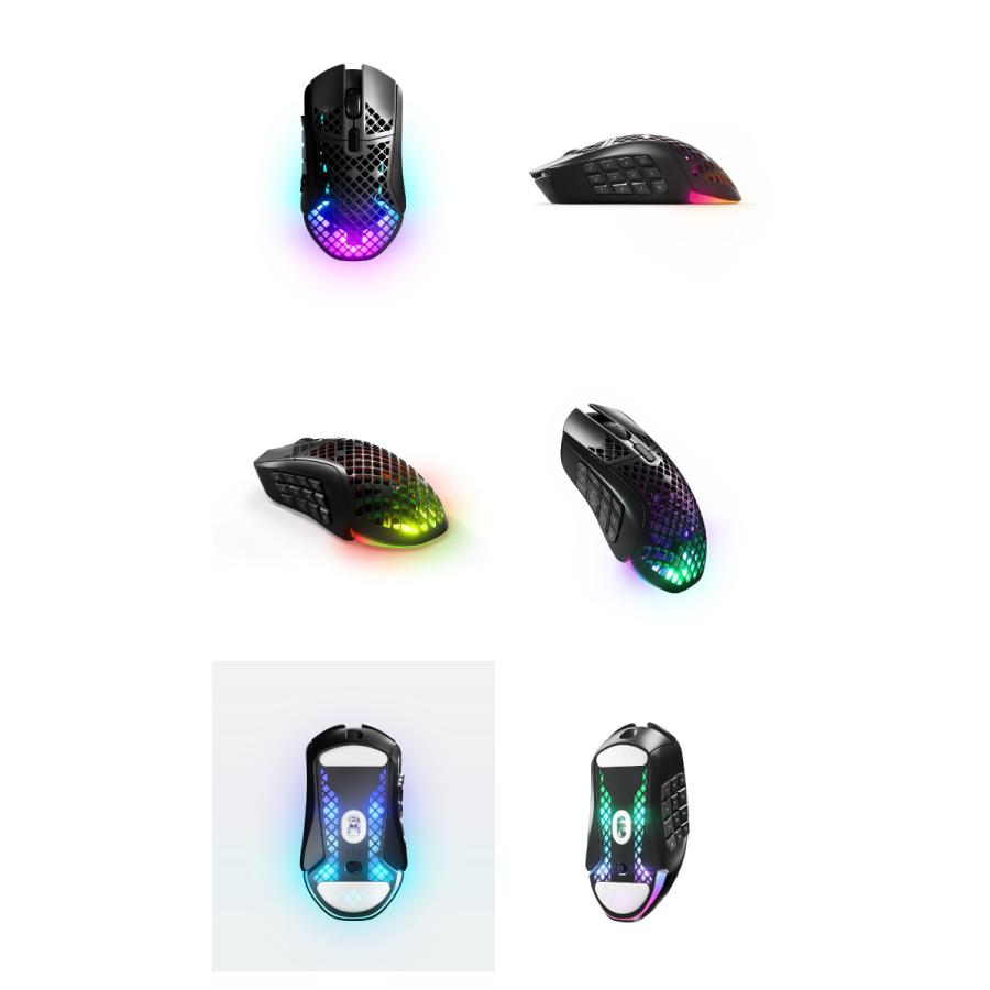 Steelseries AEROX9 ワイヤレス Amazon.com: SteelSeries Aerox 9 Wireless - Holey RGB Gaming