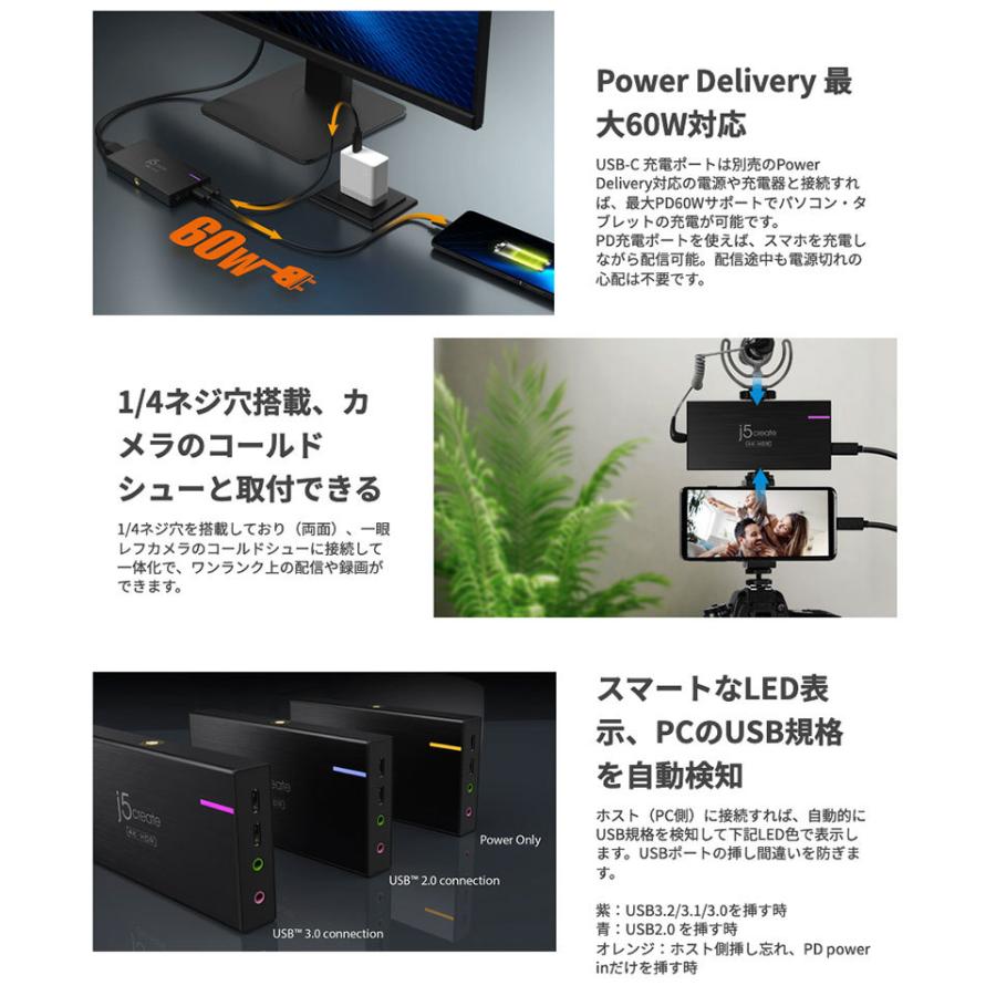 JVA14 キャプチャーボード　4K JVA14 USB 4K ゲーム キャプチャー ステーション – new-jp-j5create