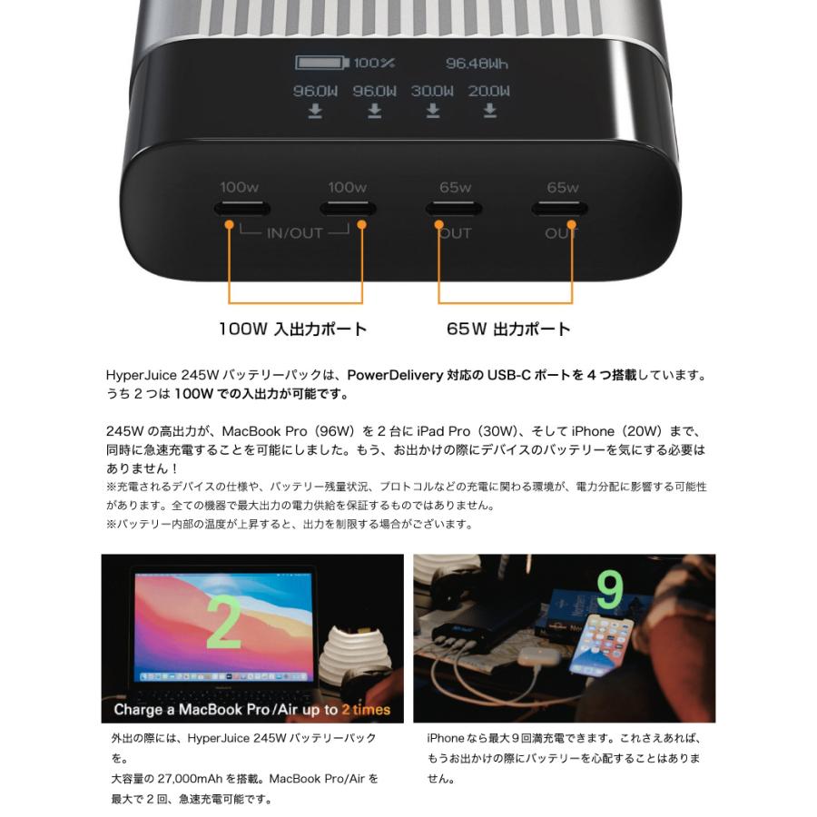 HYPER HYPER++ ハイパー HyperJuice バッテリーパック USB-C 4 HYPER HYPER++ ハイパー HyperJuice バッテリーパック USB-C 4