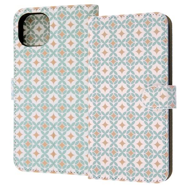 Digital Alchemist デジタルアルキミスト iPhone 14 Plus 耐衝撃 手帳型レザーケース Designs レトロ/ブルー DT-P38ILC/RP1 | ブランド登録なし