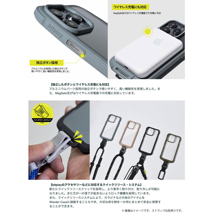 bitplay ビットプレイ iPhone 14 Pro Wander Case カーキグリーン CE-14P-KGN-PK-01 ネコポス送料無料｜ec-kitcut｜03