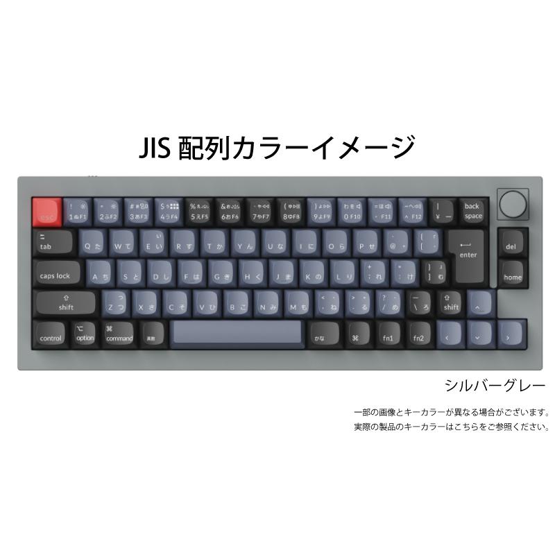 Keychron Q2 QMK シルバーグレー Mac日本語配列 有線 Gateron G Pro 茶 
