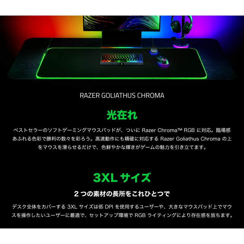 Razer レーザー Goliathus Chroma 3XL マルチライティング対応 Razer レーザー Goliathus Chroma 3XL マルチライティング対応