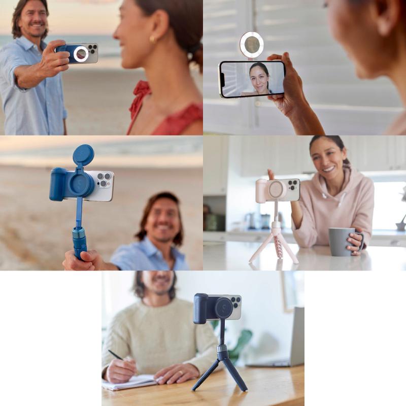 SHIFTCAM SnapGrip オールインワンキット カメラグリップ LED