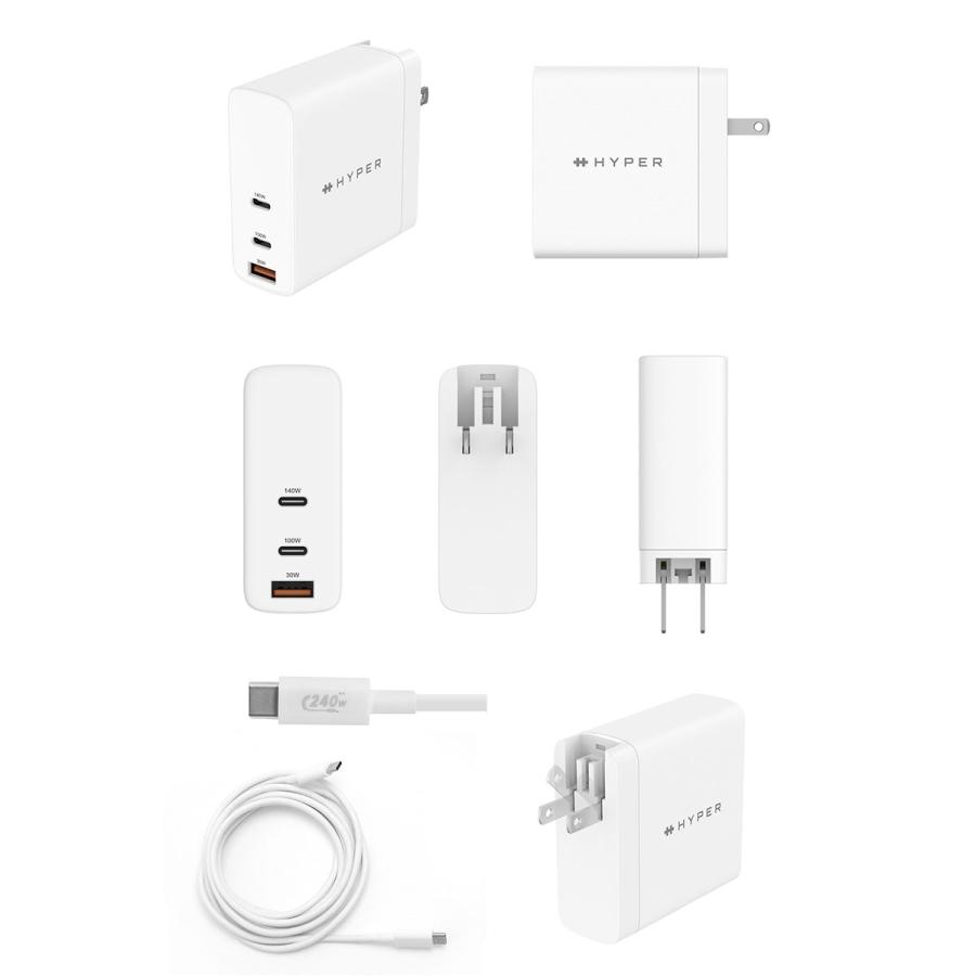 HYPER HYPER++ ハイパー HyperJuice 140W 電源アダプタ USB Type-C PD