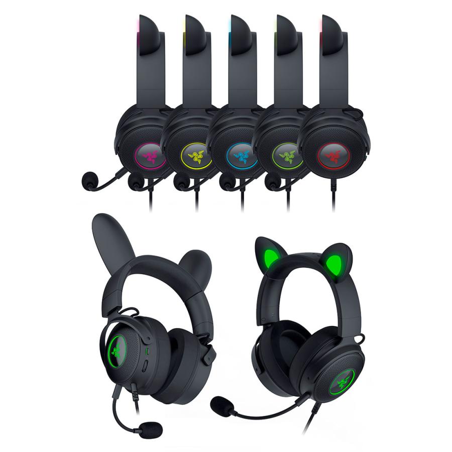 Razer レーザー Kraken Kitty V2 Pro 有線 ゲーミング ヘッドセット Black RZ04-04510100-R3M1 ネコポス不可 Razer レーザー Kraken Kitty V2 Pro 有線 ゲーミング ヘッドセット Black RZ04-04510100-R3M1 ネコポス不可