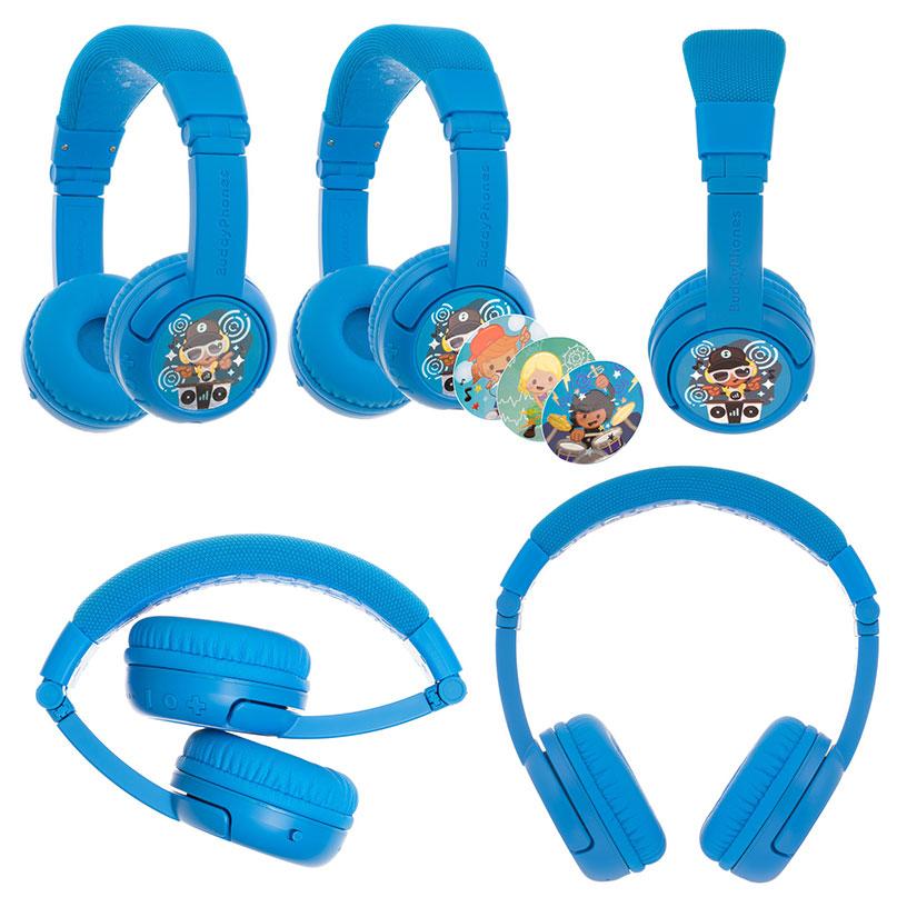 onanoff オナノフ BuddyPhones Play+ Bluetooth V5.0 ワイヤレス / 有線 クールブルー BT-BP ...