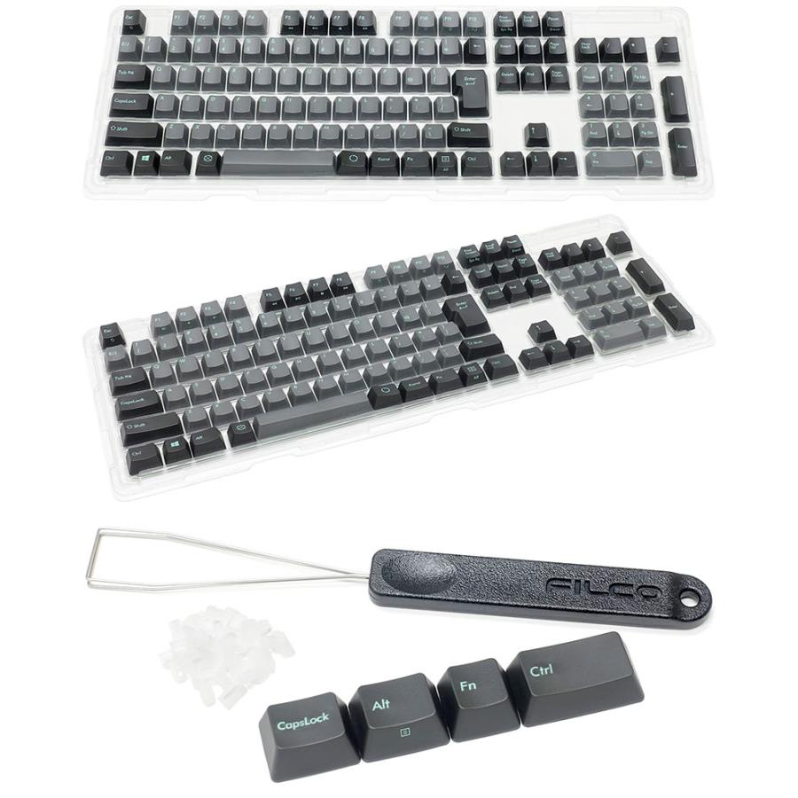 f10 キーキャップ 純正品 FILCO フィルコ Majestouch交換用 PBT2色成形 アサギxグレー キー