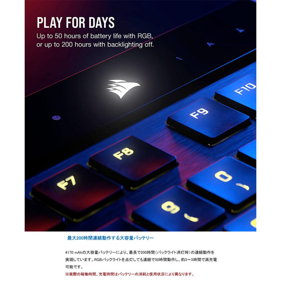 CORSAIR Corsair K100 AIR WIRELESS 日本語配列 CH-913A01U-JP1 CORSAIR Corsair K100 AIR WIRELESS 日本語配列 CH-913A01U-JP1