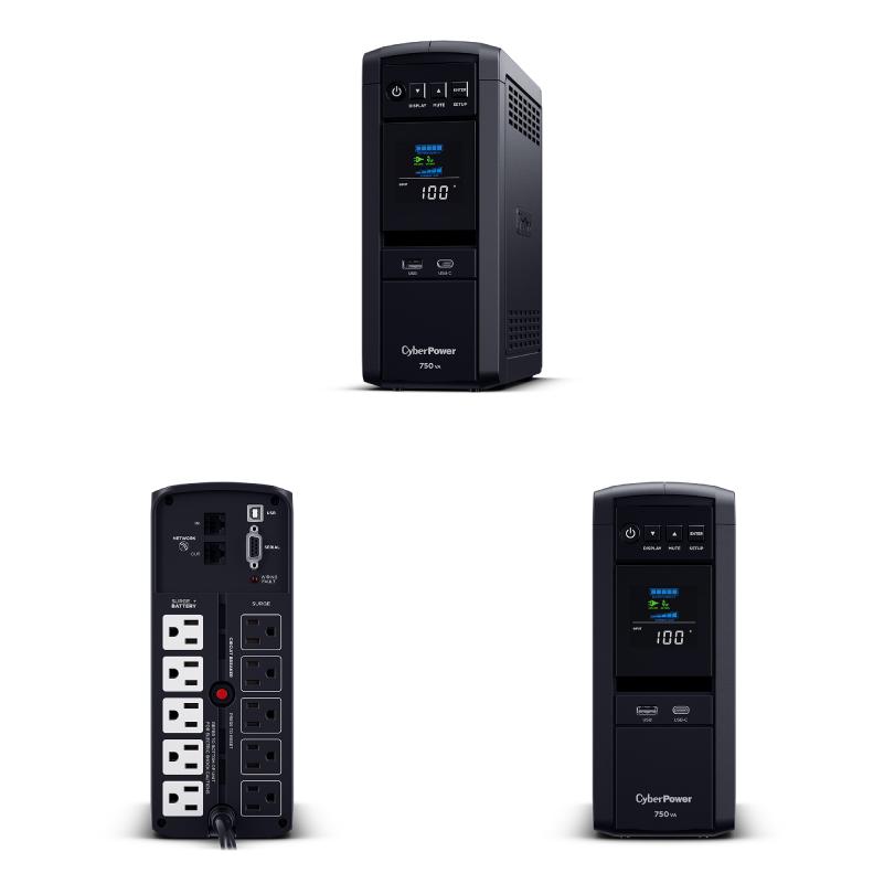 CyberPower サイバーパワー BACKUP CP750PFCLCD JP カラー液晶パネル 