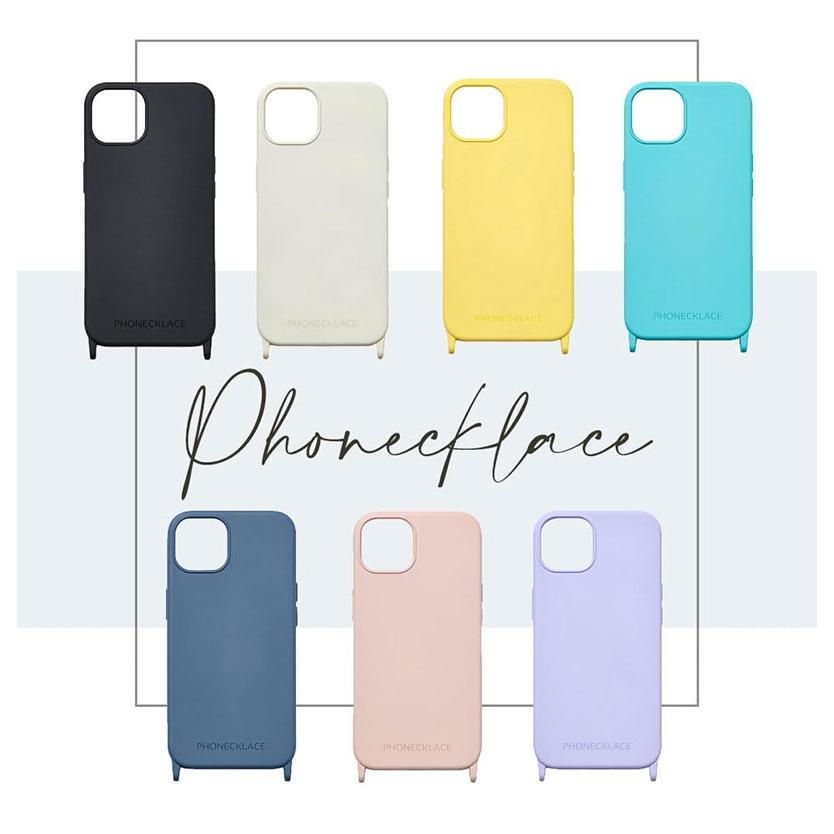 スマートフォン・携帯電話 iPhoneケース15プロピンク ネックレス