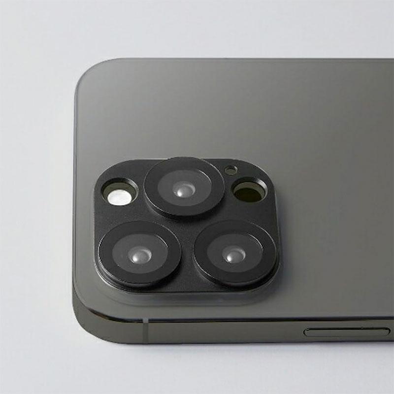 Deff ディーフ iPhone 15 Pro / 15 Pro Max PREMIUM HYBRID CAMERA LENS COVER ブラック DG-IP23PGAL2PBK ネコポス送料無料｜ec-kitcut｜02