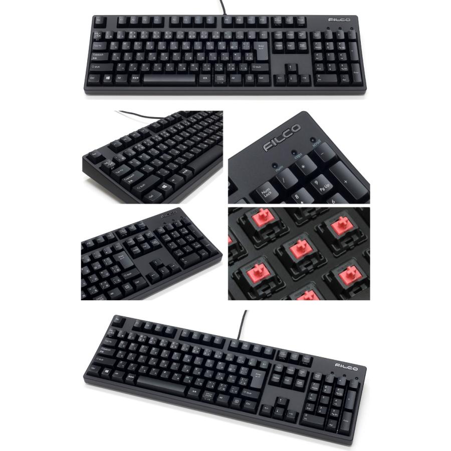 FILCO フィルコ Majestouch+プラス フルサイズ CHERRY MX静音赤軸 108