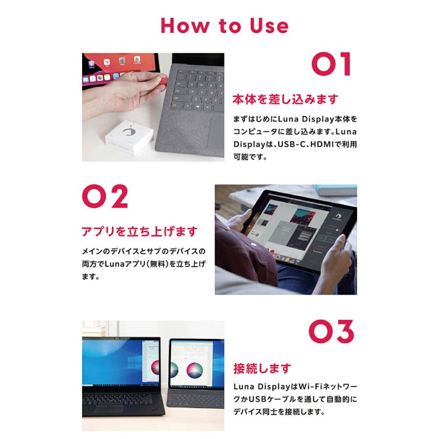 春夏新作バッグ＆財布 Astropad アストロパッド newパッケージ版 Luna Display USB-C セカンドディスプレイアダプター Luna Display USB-C ネコポス不可