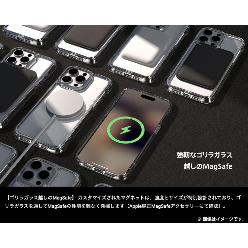 Absolute Technology iPhone 15 Pro Max LINKASE AIR with Gorilla Glass 側面 抗菌 TPU仕様 MagSafe対応 ゴリラガラスケース クリア ネコポス送料無料｜ec-kitcut｜05