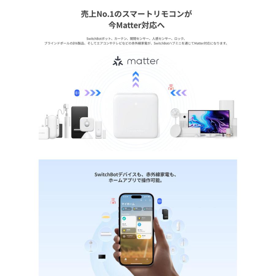 SwitchBot スイッチボット ハブミニ HubMini Matter対応 スマートリモコン IoT 家電を遠隔操作 W0202205 ネコポス不可｜ec-kitcut｜02