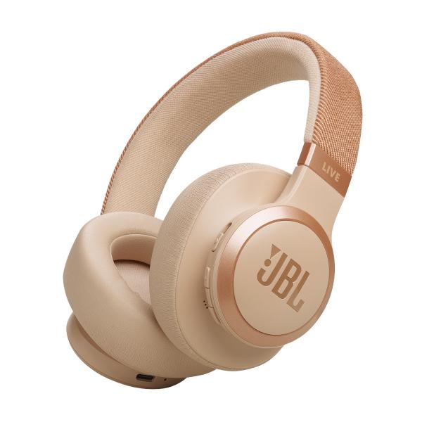 JBL LIVE770NC JBLLIVE770NCSAT ハイブリッドノイズキャンセリング ワイヤレスオーバーイヤーヘッドホン サンドストーン | JBL