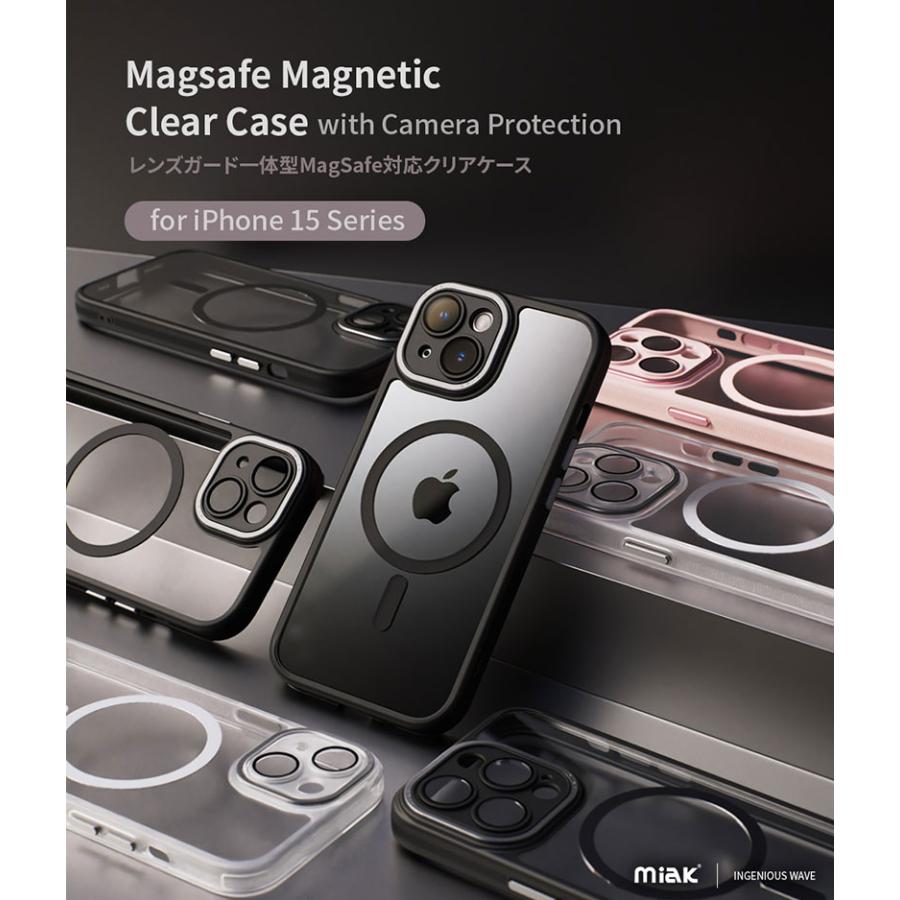 miak（ミアック） iPhone 15 Pro レンズガード一体型 MagSafe対応