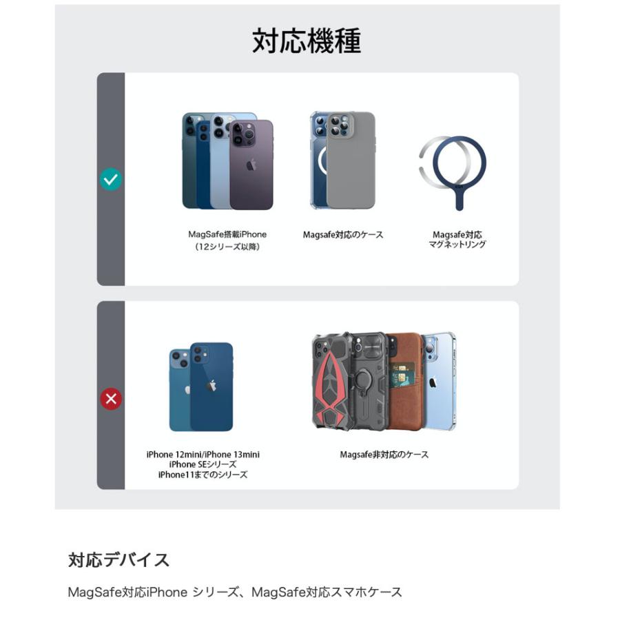 ESR イーエスアール HaloLock Geo MagSafe対応 ウォレットスタンド Apple Find My対応 キャラメルブラウン ES26392 | ESR | 08