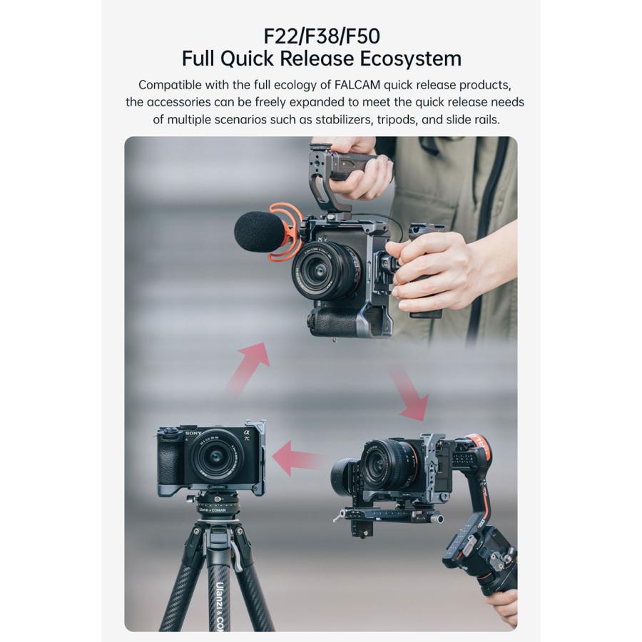 FALCAM ファルカム F22 & F38 F50 Lブラケット SONY A7CII用 FALCAM ファルカム F22 & F38 F50 Lブラケット SONY A7CII用